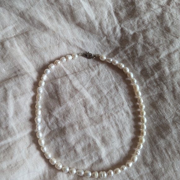 NWOT Christy Dawn natural pearl necklace - Picture 3 of 5